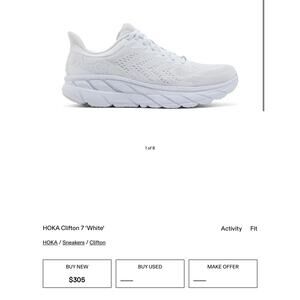 HOKA Clifton 7 'White